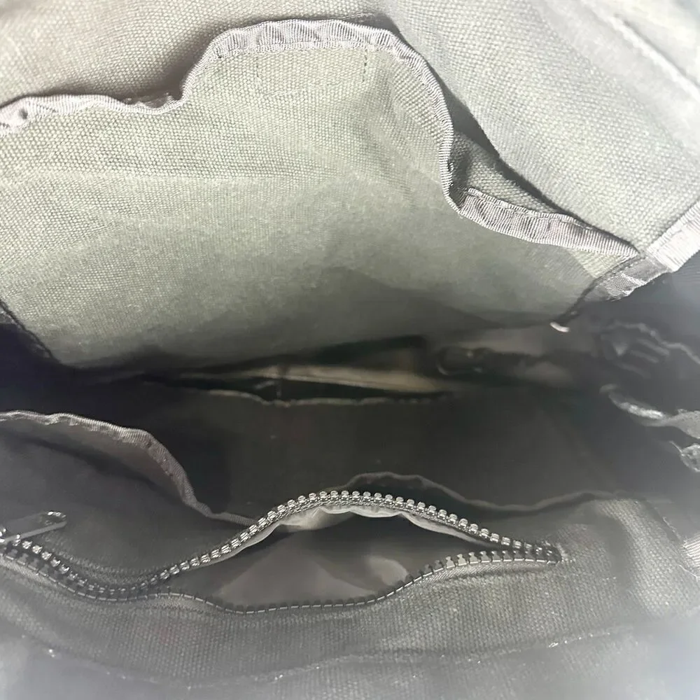 Dagne Dover Vida Organic Cotton Tote Laptop Bag Black
